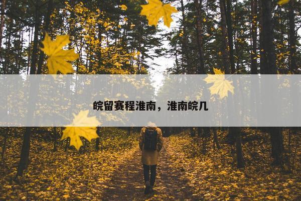 皖留赛程淮南，淮南皖几