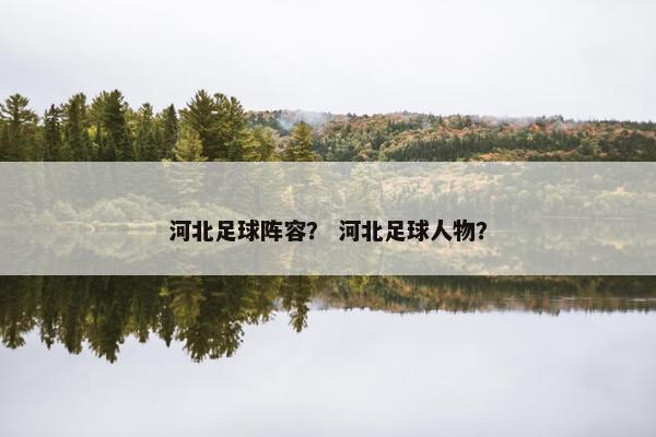 河北足球阵容？ 河北足球人物？