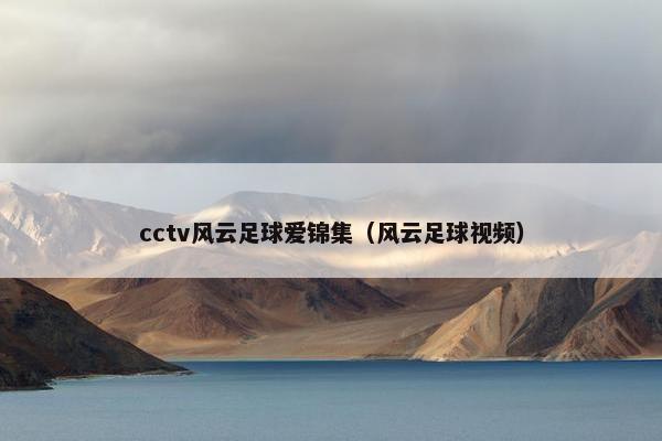 cctv风云足球爱锦集（风云足球视频）