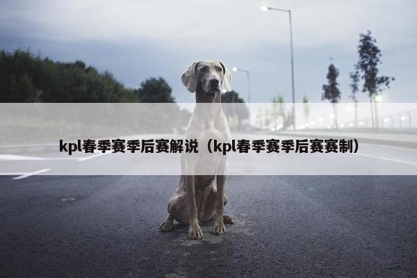 kpl春季赛季后赛解说（kpl春季赛季后赛赛制）
