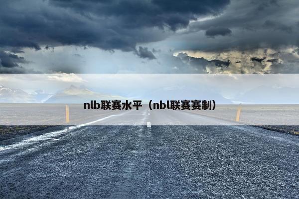 nlb联赛水平（nbl联赛赛制）