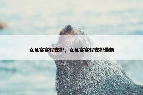 女足赛赛程安排，女足赛赛程安排最新