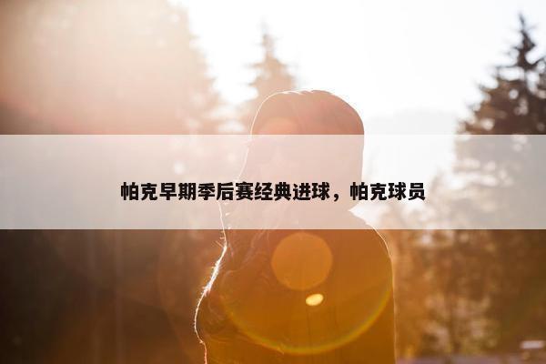 帕克早期季后赛经典进球，帕克球员