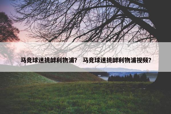 马竞球迷挑衅利物浦？ 马竞球迷挑衅利物浦视频？