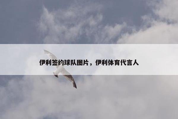 伊利签约球队图片，伊利体育代言人