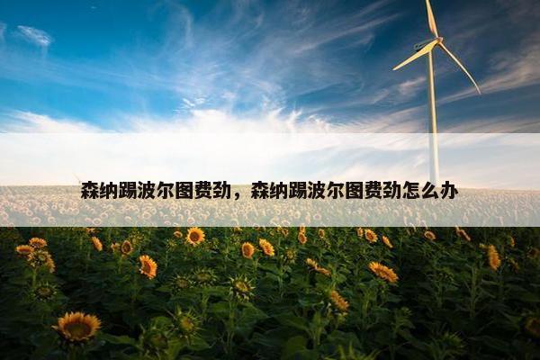 森纳踢波尔图费劲，森纳踢波尔图费劲怎么办