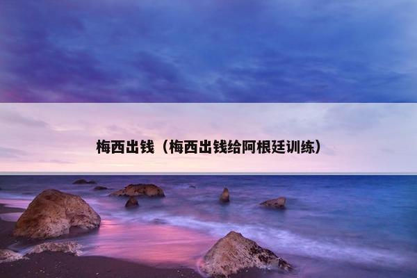 梅西出钱（梅西出钱给阿根廷训练）
