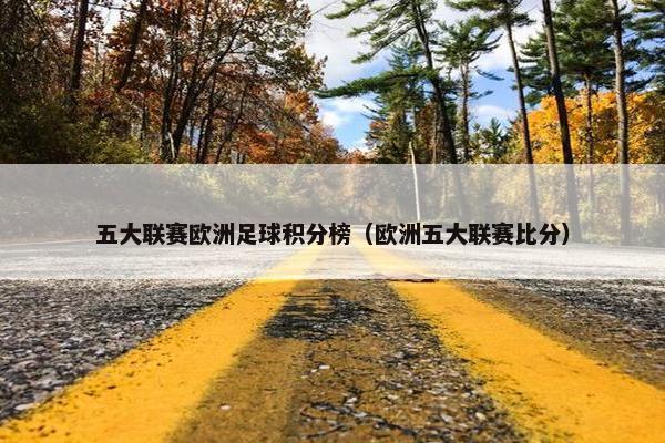 五大联赛欧洲足球积分榜（欧洲五大联赛比分）