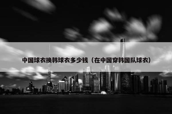 中国球衣换韩球衣多少钱（在中国穿韩国队球衣）