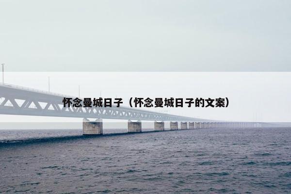 怀念曼城日子（怀念曼城日子的文案）