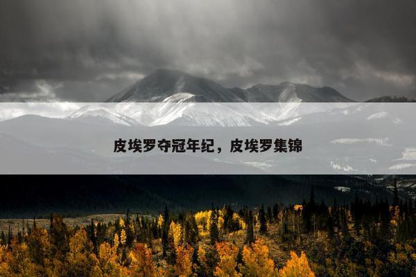 皮埃罗夺冠年纪，皮埃罗集锦
