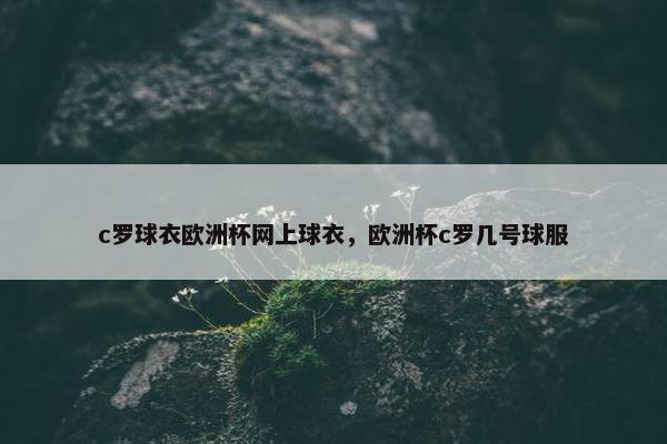 c罗球衣欧洲杯网上球衣，欧洲杯c罗几号球服