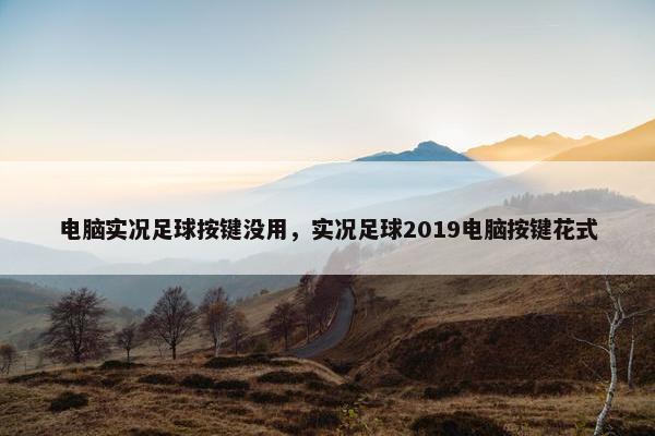 电脑实况足球按键没用，实况足球2019电脑按键花式