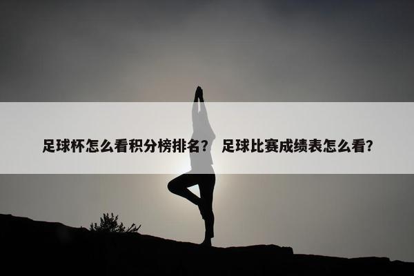 足球杯怎么看积分榜排名？ 足球比赛成绩表怎么看？