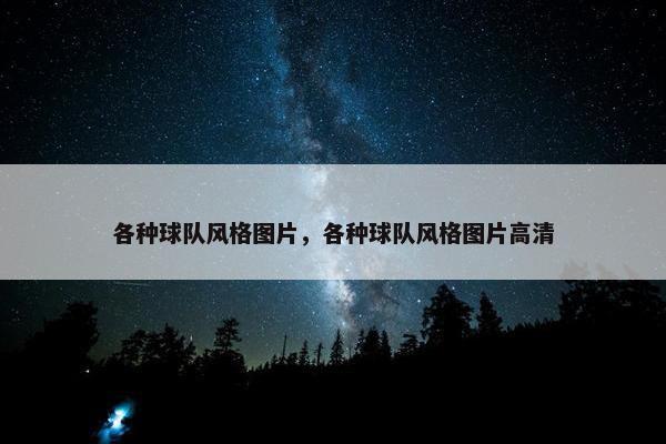 各种球队风格图片，各种球队风格图片高清