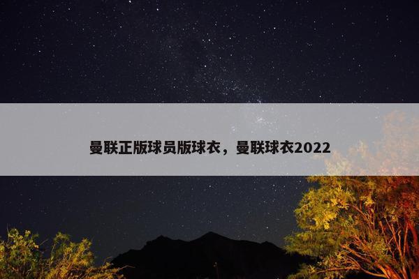 曼联正版球员版球衣，曼联球衣2022