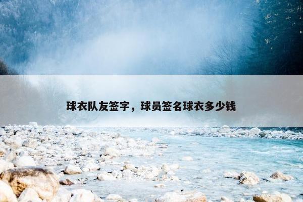 球衣队友签字，球员签名球衣多少钱