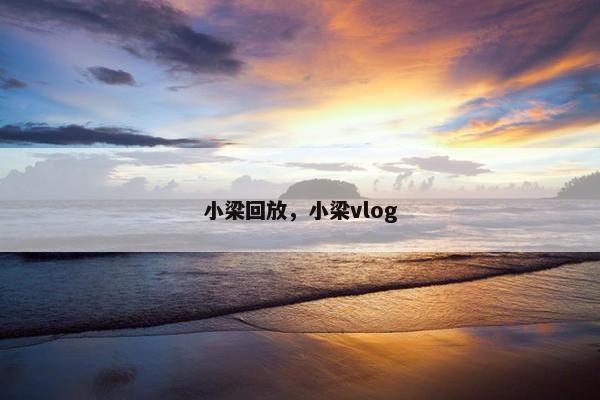 小梁回放，小梁vlog