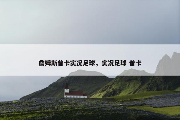 詹姆斯普卡实况足球，实况足球 普卡