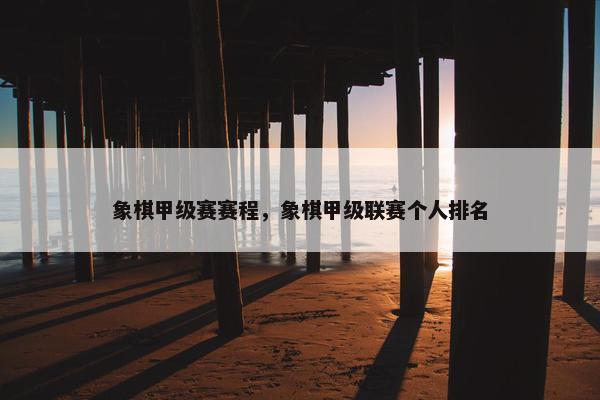 象棋甲级赛赛程，象棋甲级联赛个人排名