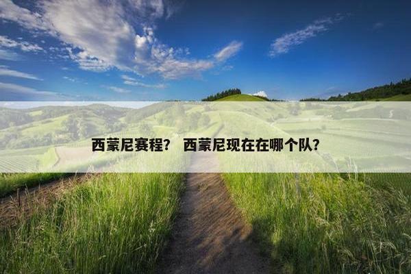 西蒙尼赛程？ 西蒙尼现在在哪个队？