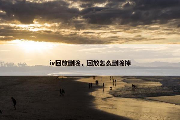 iv回放删除，回放怎么删除掉