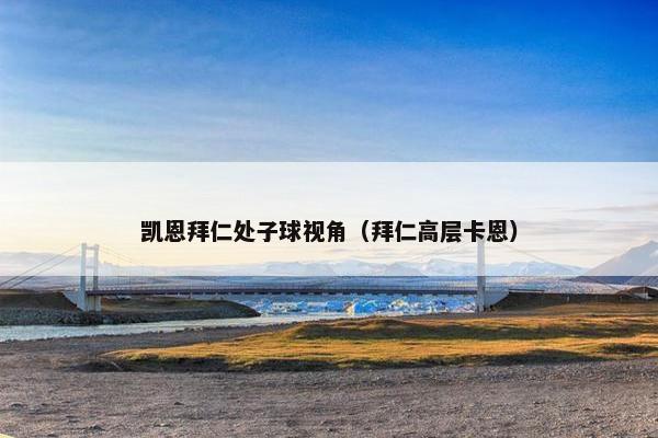 凯恩拜仁处子球视角（拜仁高层卡恩）