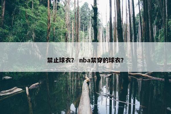 禁止球衣？ nba禁穿的球衣？