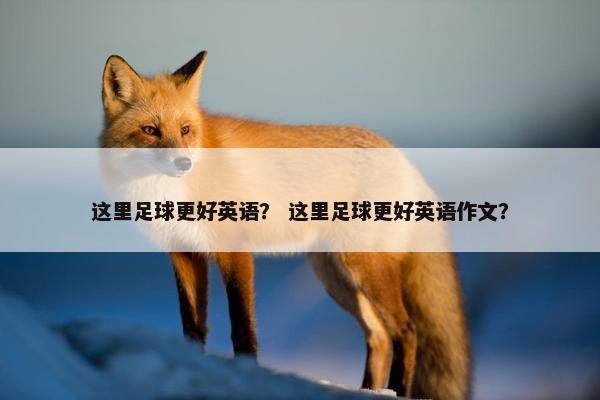 这里足球更好英语？ 这里足球更好英语作文？