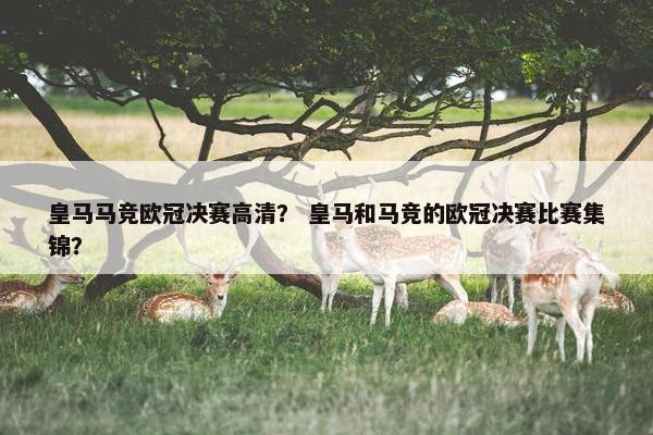 皇马马竞欧冠决赛高清？ 皇马和马竞的欧冠决赛比赛集锦？