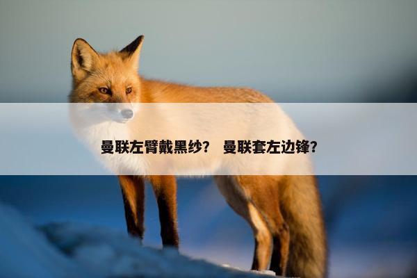 曼联左臂戴黑纱？ 曼联套左边锋？