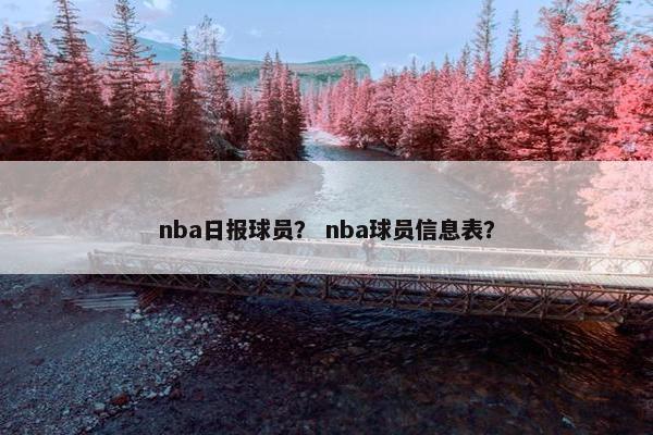 nba日报球员？ nba球员信息表？