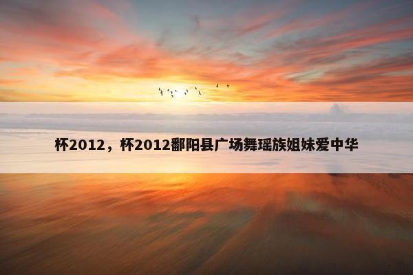 杯2012，杯2012鄱阳县广场舞瑶族姐妹爱中华
