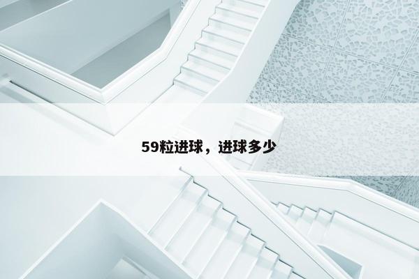59粒进球，进球多少