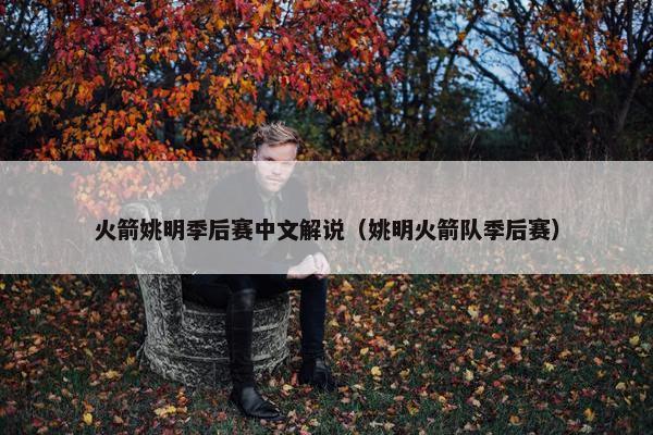 火箭姚明季后赛中文解说（姚明火箭队季后赛）