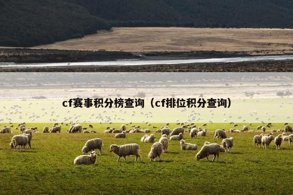 cf赛事积分榜查询（cf排位积分查询）