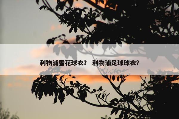 利物浦雪花球衣？ 利物浦足球球衣？