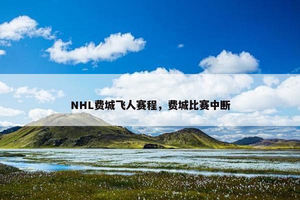 NHL费城飞人赛程，费城比赛中断