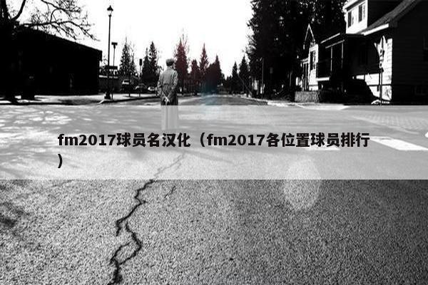 fm2017球员名汉化（fm2017各位置球员排行）