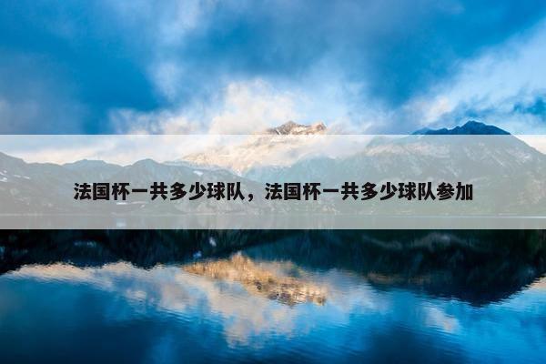 法国杯一共多少球队，法国杯一共多少球队参加