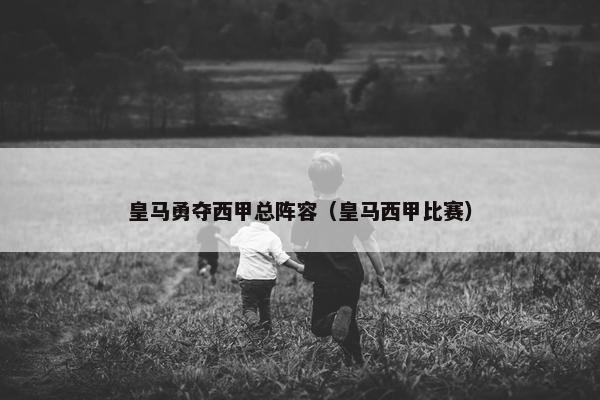 皇马勇夺西甲总阵容（皇马西甲比赛）