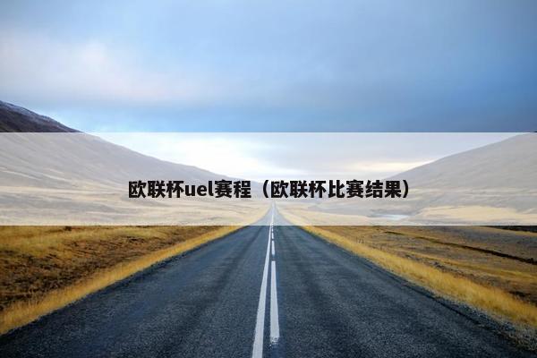 欧联杯uel赛程（欧联杯比赛结果）