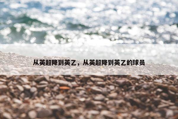 从英超降到英乙，从英超降到英乙的球员