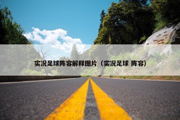 实况足球阵容解释图片（实况足球 阵容）