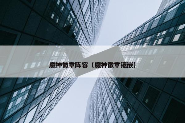 魔神徽章阵容（魔神徽章镶嵌）