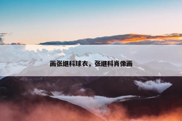 画张继科球衣，张继科肖像画