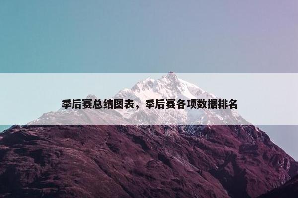 季后赛总结图表，季后赛各项数据排名