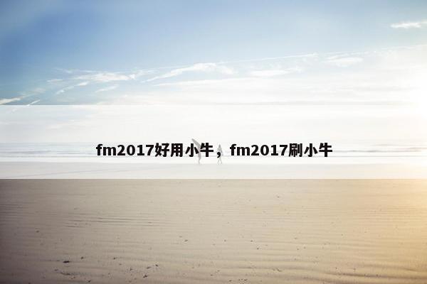 fm2017好用小牛，fm2017刷小牛
