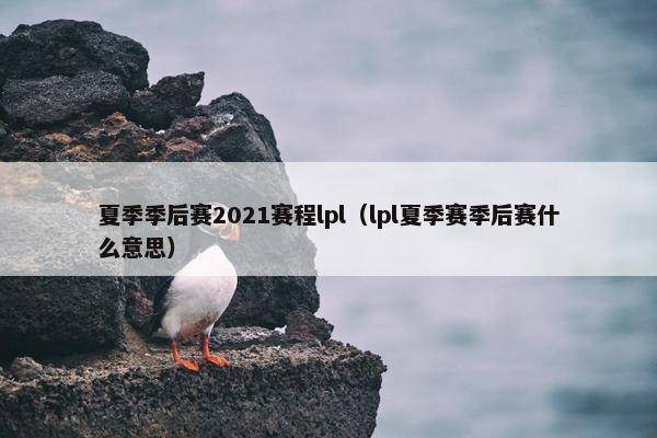 夏季季后赛2021赛程lpl（lpl夏季赛季后赛什么意思）