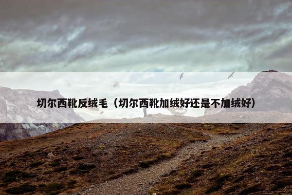 切尔西靴反绒毛（切尔西靴加绒好还是不加绒好）